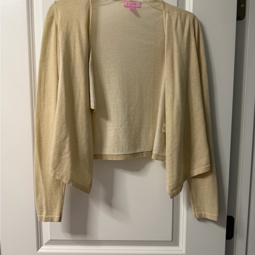 Light Cream Open-Front Women’s Cardigan Sweater